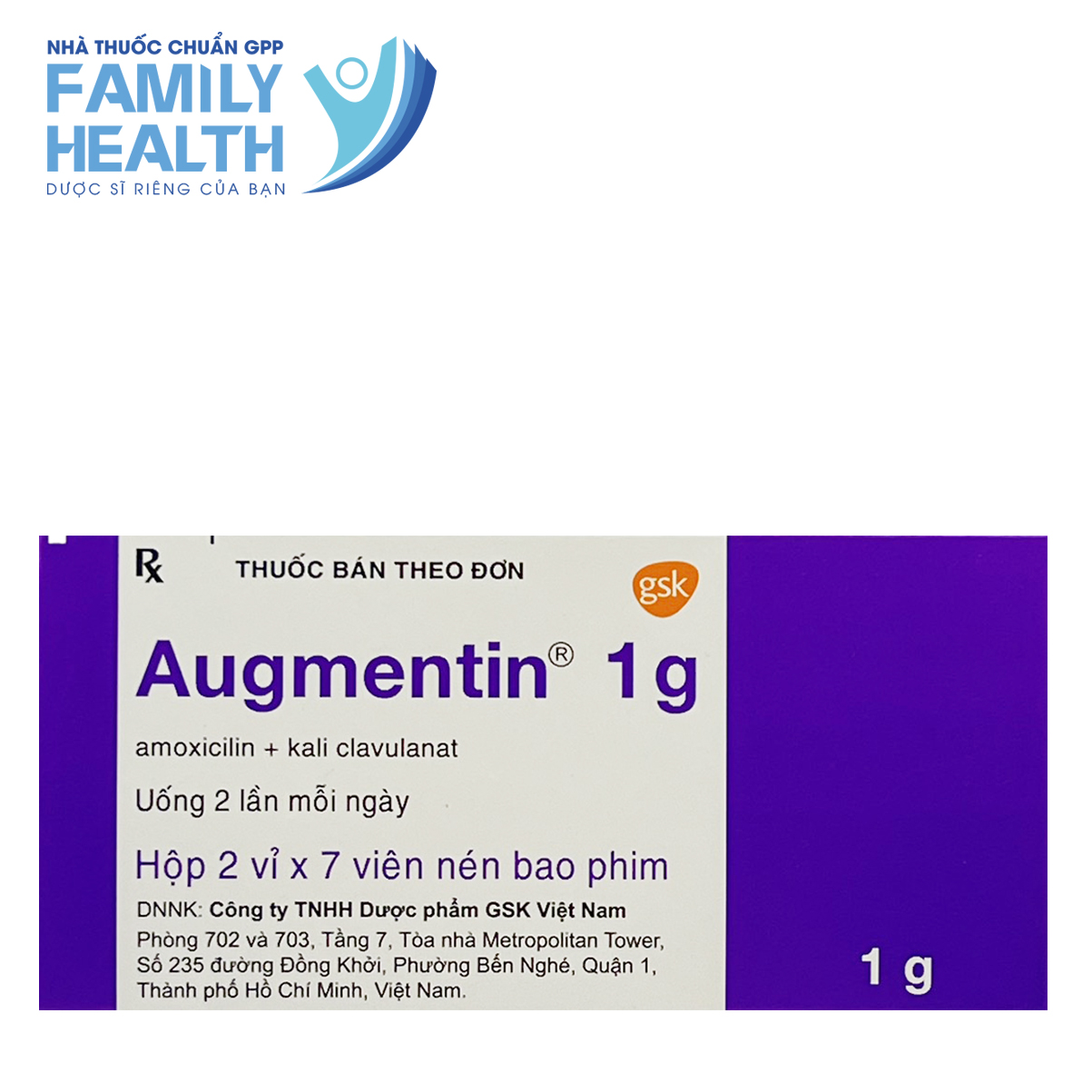 Thuốc Augmentin 1g
